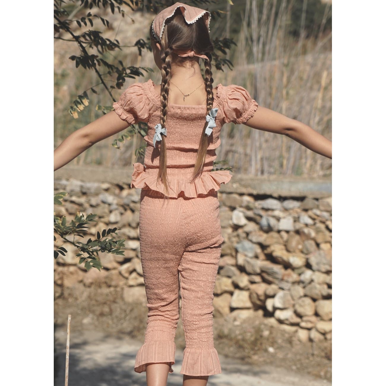 Sirene Blouse & Zadie Pant | Antique Coral Broderie