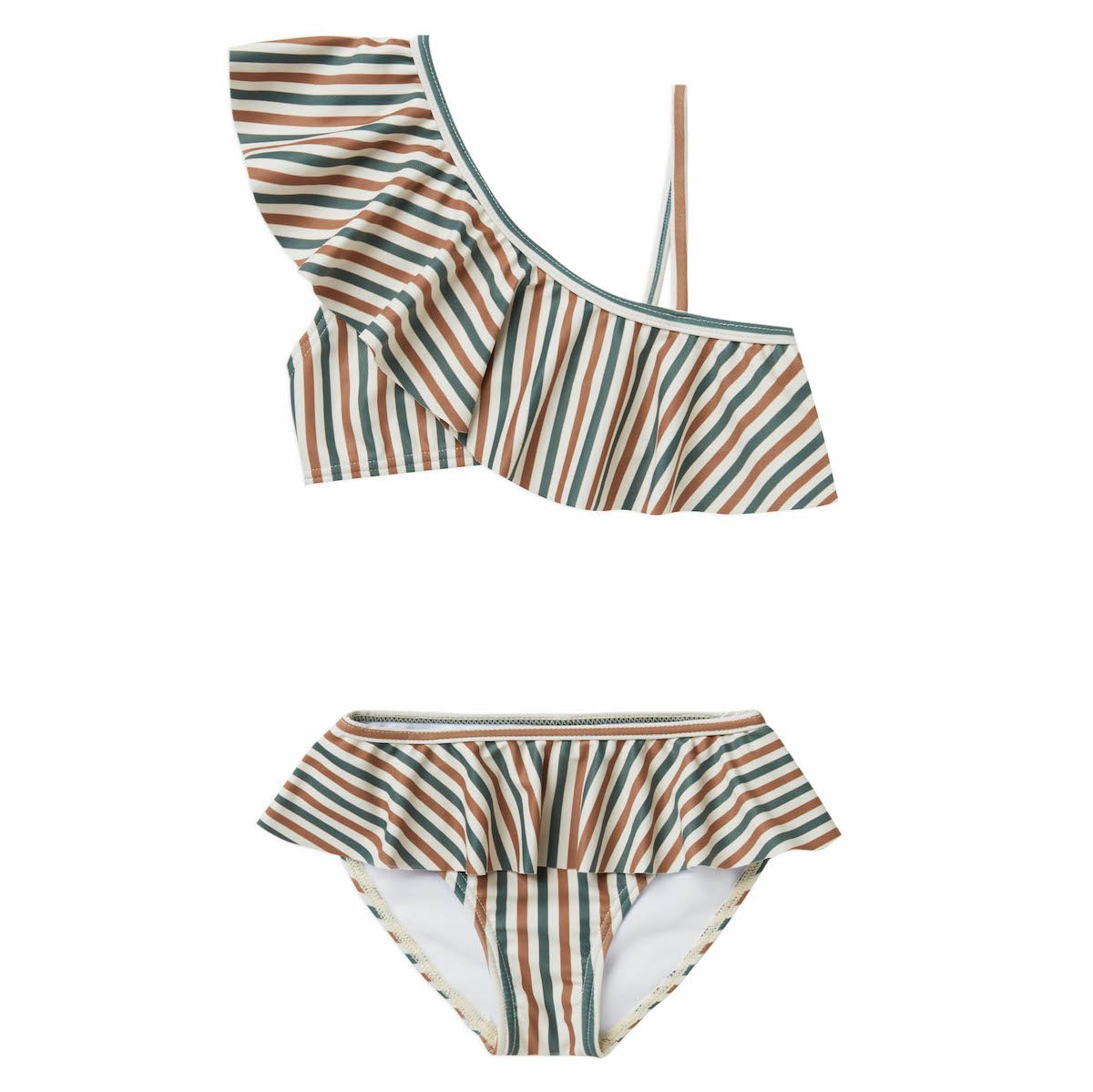 Skirted Bikini | Nautical Stripe
