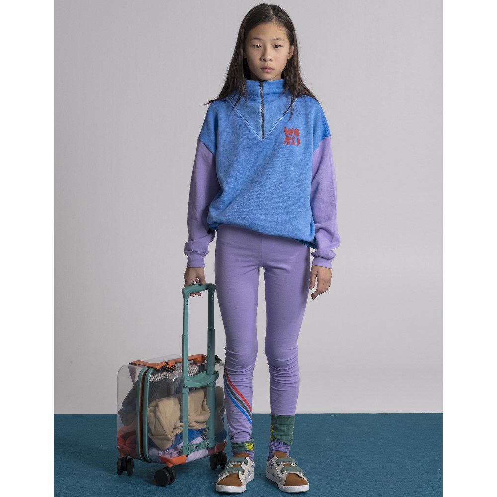 Sweatshirt Zip Color Sleeves