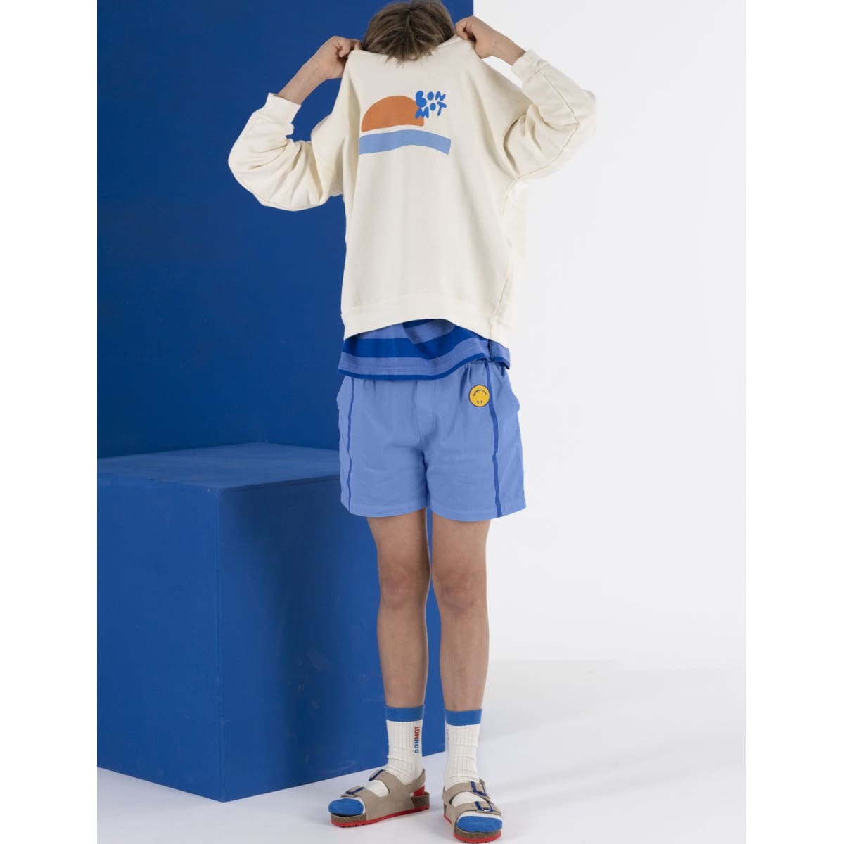 Short Side Stripes Smiley