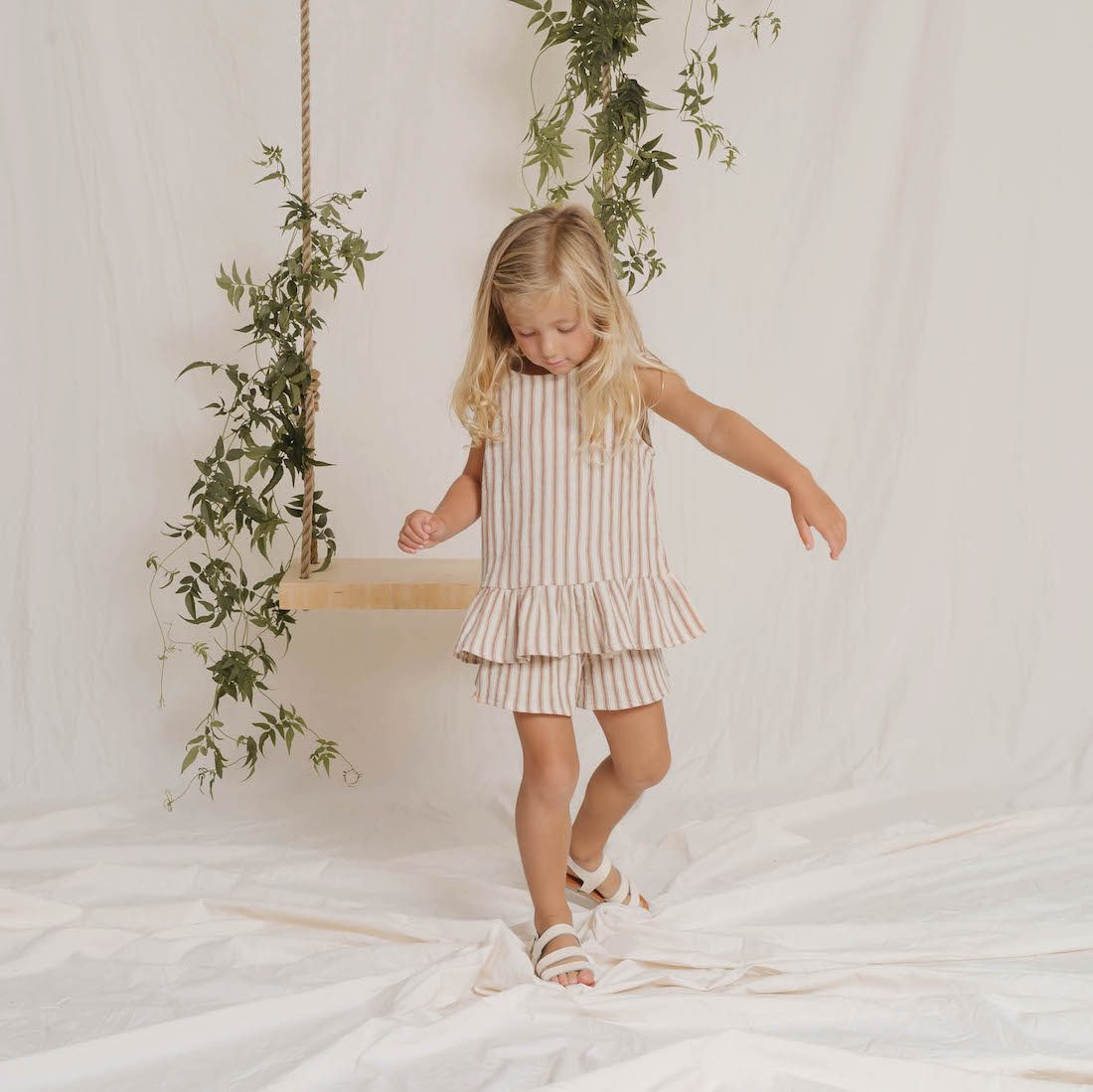 Solana Short | Amber Stripe