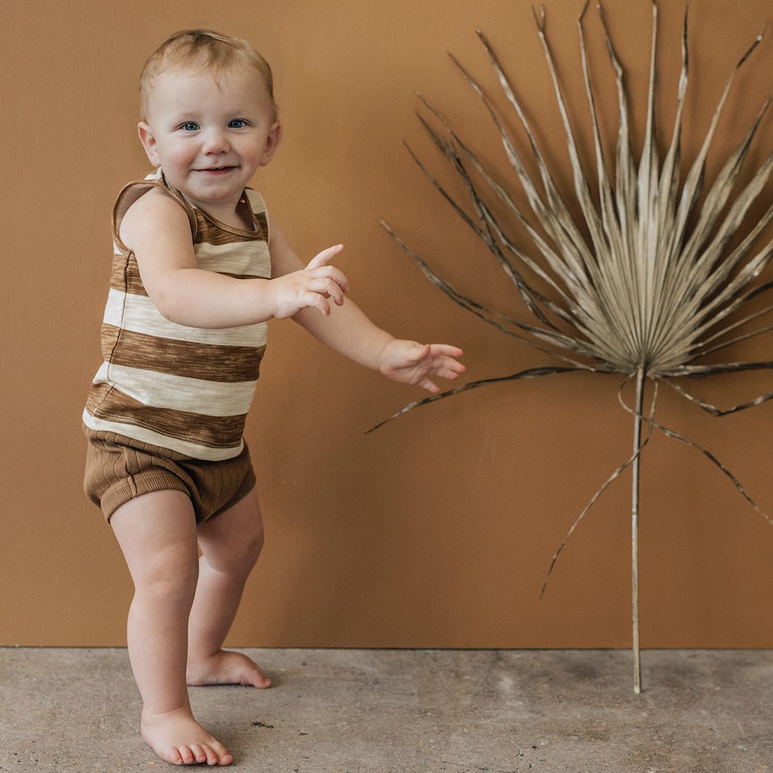 Stripe Brick Tank & Rib Brick Bloomers