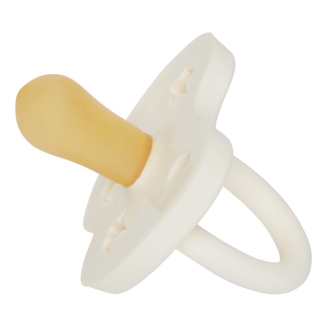 3-36 Months Natural Rubber Pacifier Symmetrical | Milky White