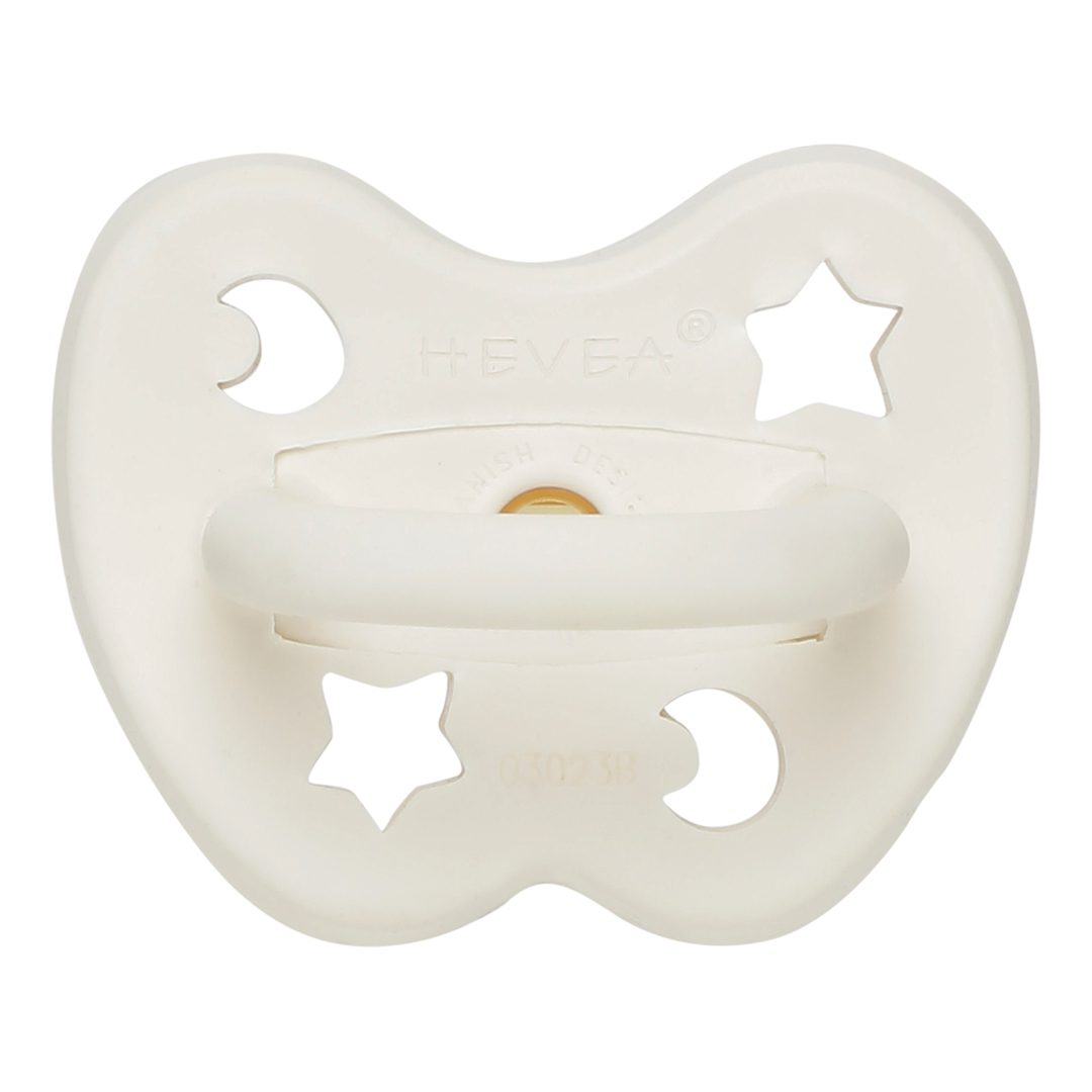 0+ Months Natural Rubber Pacifier Symmetrical | Milky White