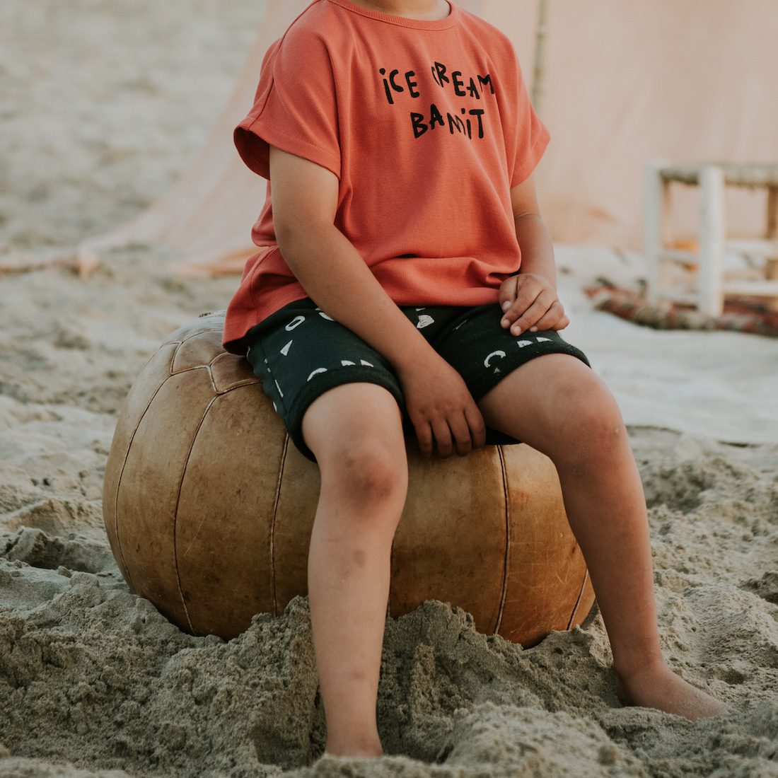 T-Shirt Ice Cream Bandit & Short Print Abstract