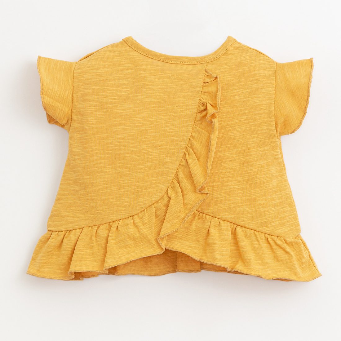 T-Shirt W/ Shoulder Opening & Denim Shorts