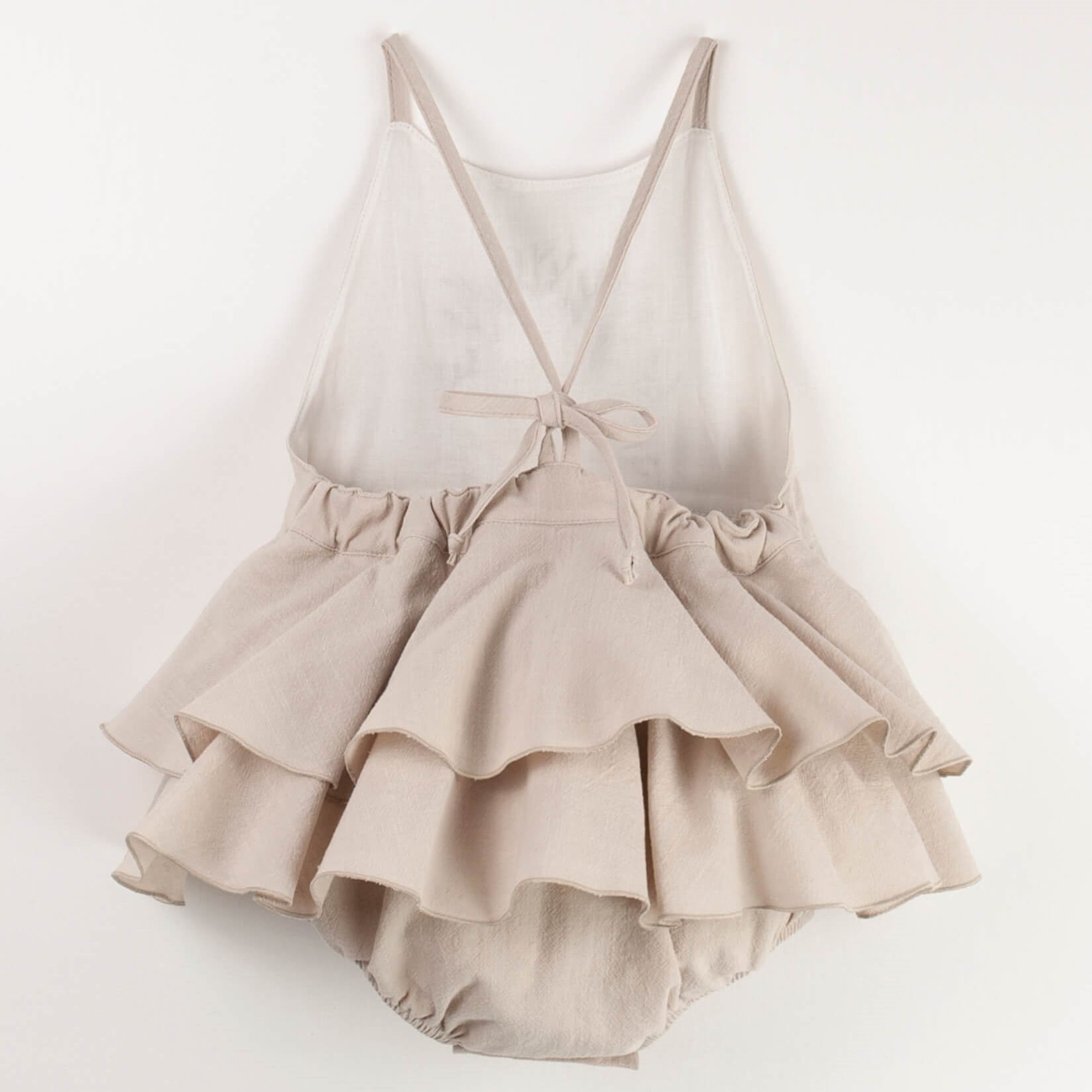 Sand Coral Motif Romper Suit