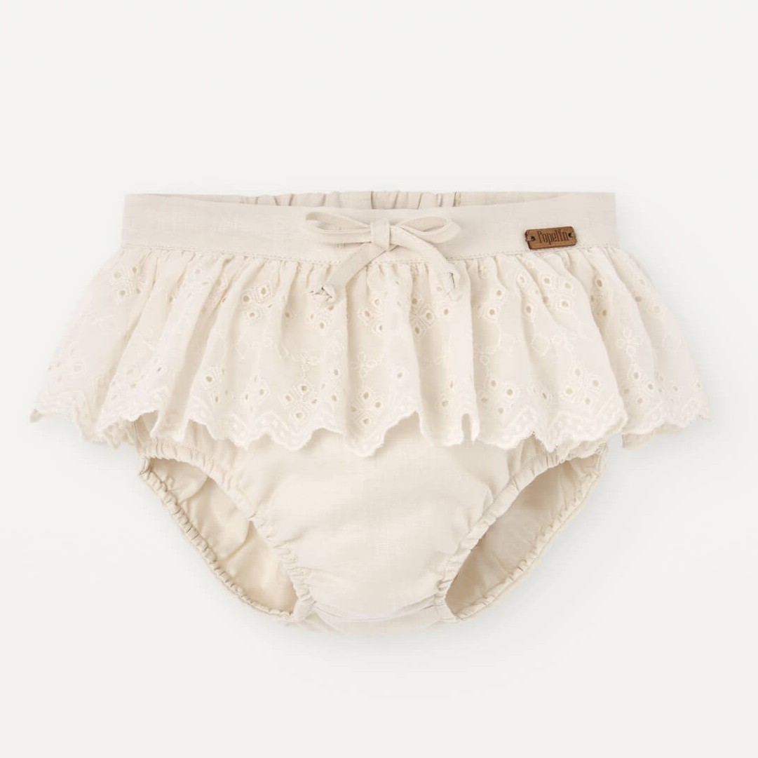 Double Layer Blouse & Frill Culotte | Off White