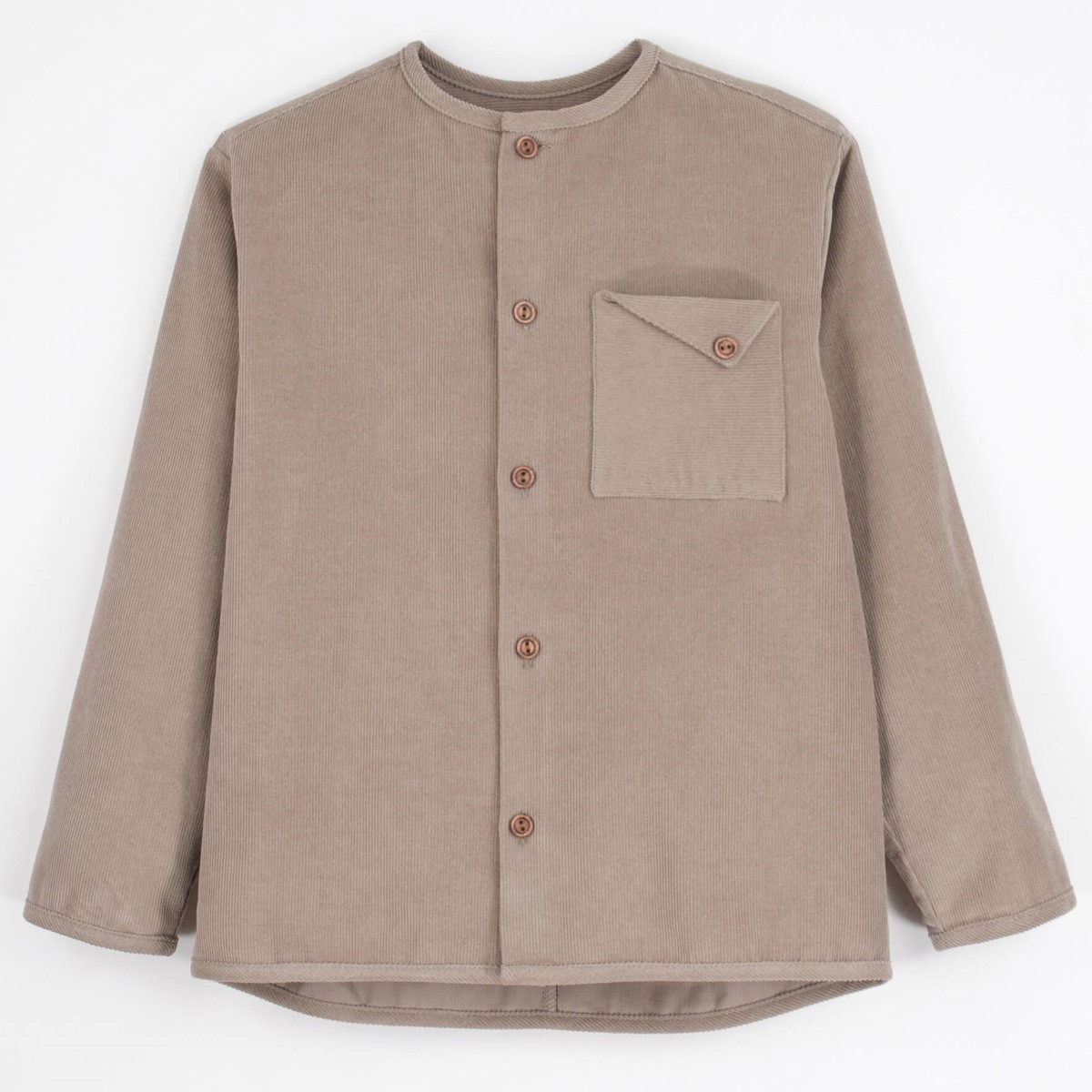 Taupe Corduroy Overshirt
