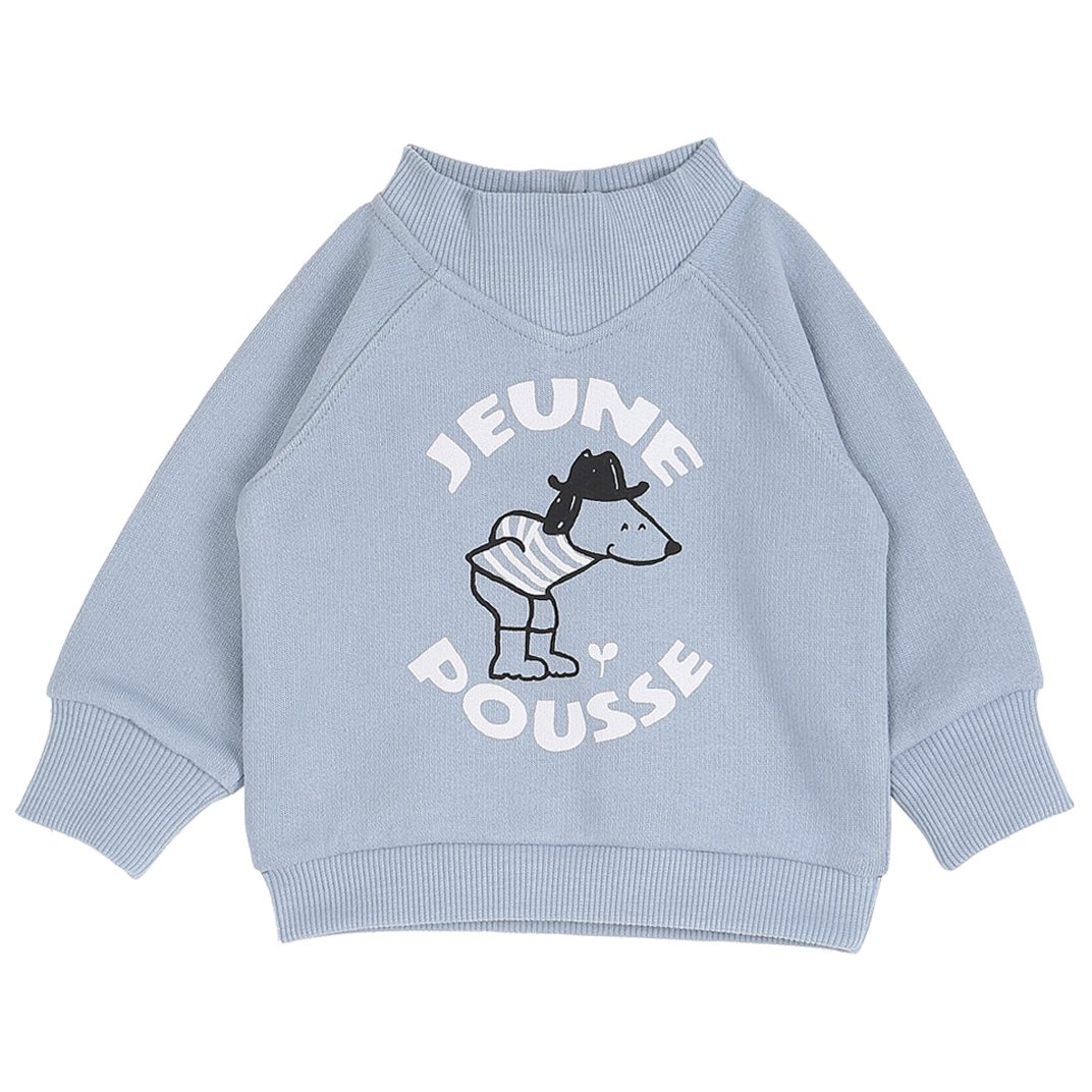 Blue Fleece Sweatshirt