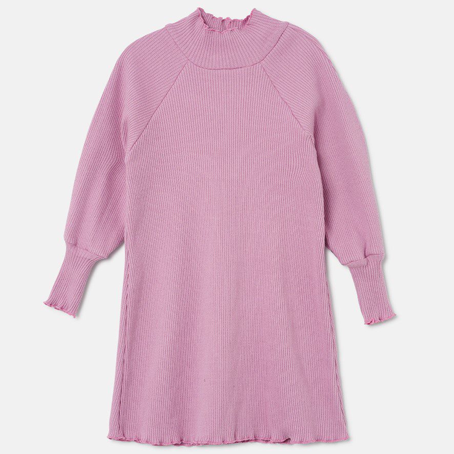 Soft Rib Dress | Pink