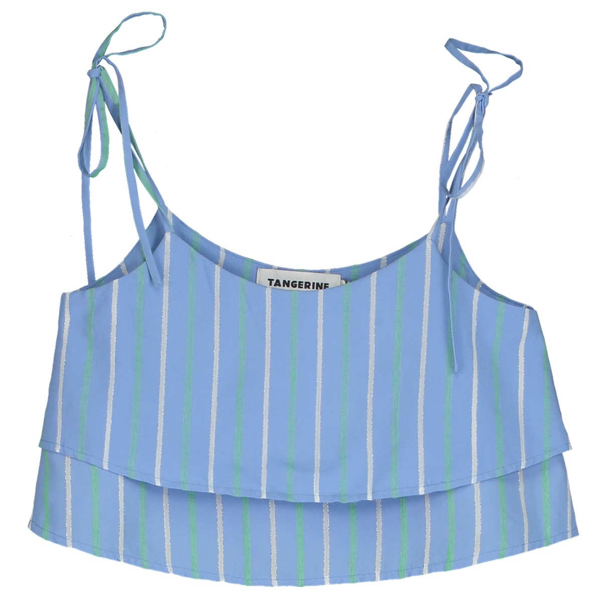 Tied Double Peplum Blouse