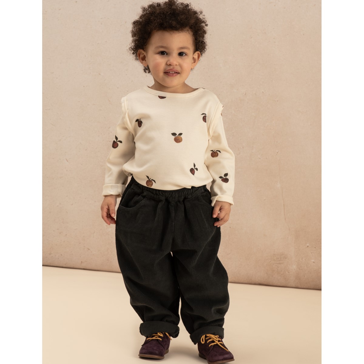 Lala T-shirt | Ecru Apples