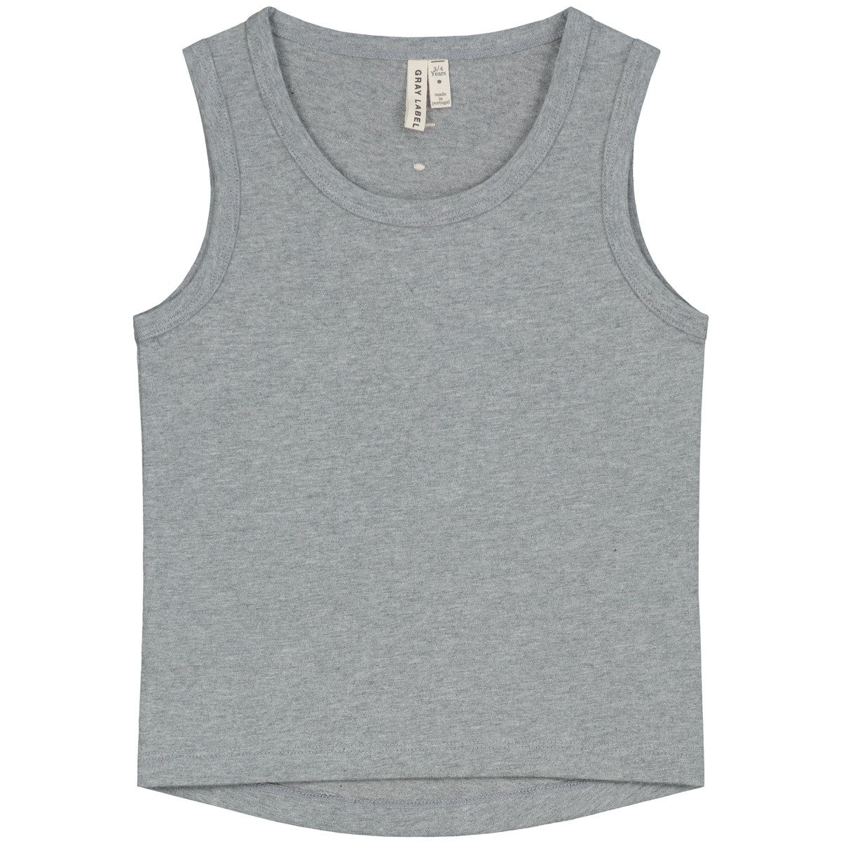 Grey Melange Tank Top & Nearly Black Sweat Shorts | Set