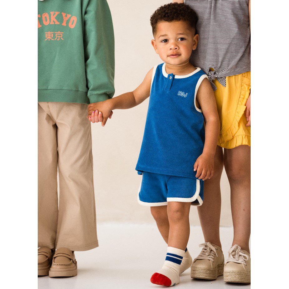 Tank Top & Gym Shorts | Bright Indigo