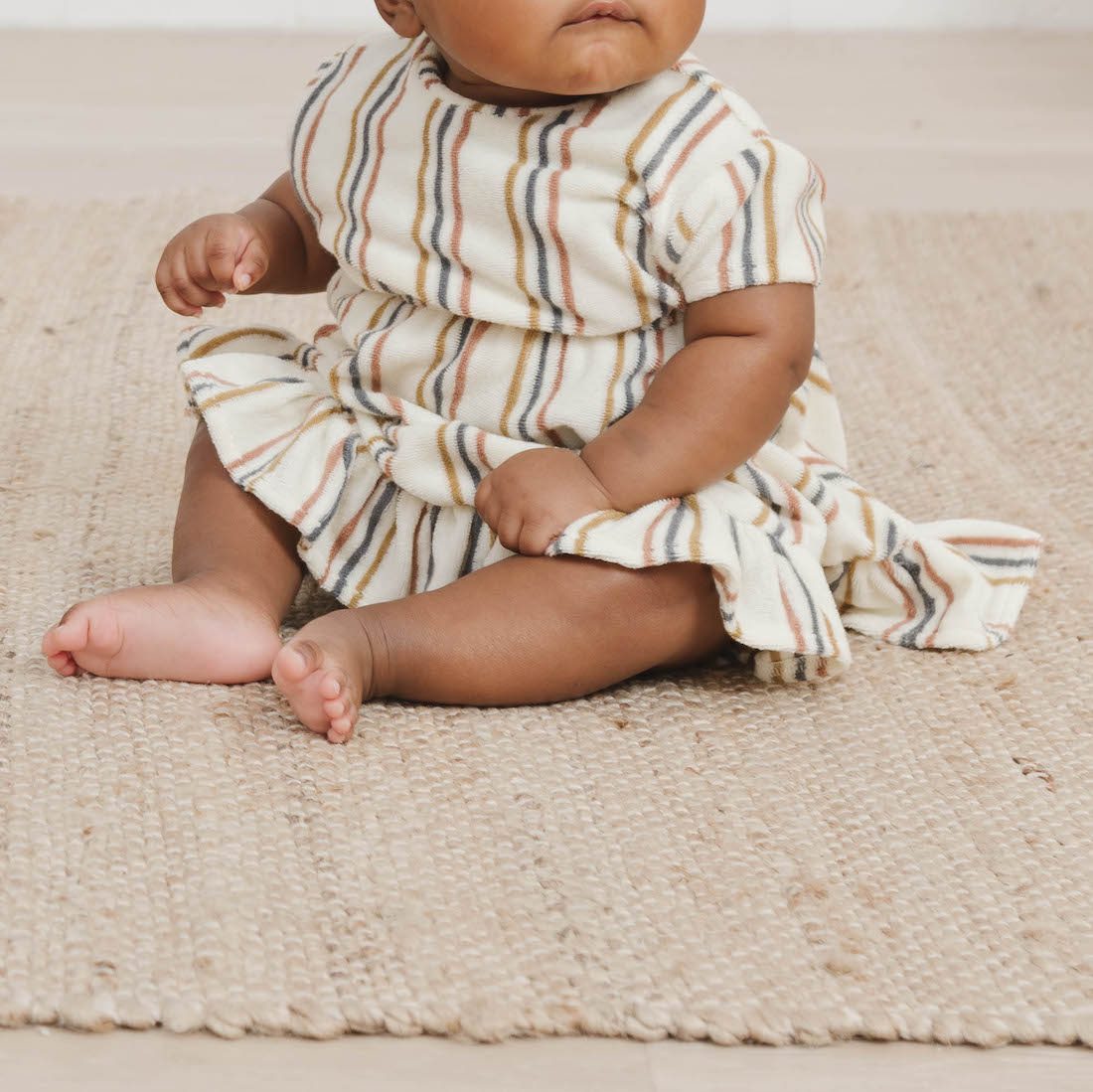 Terry Dress W/ Bloomers | Retro Stripe