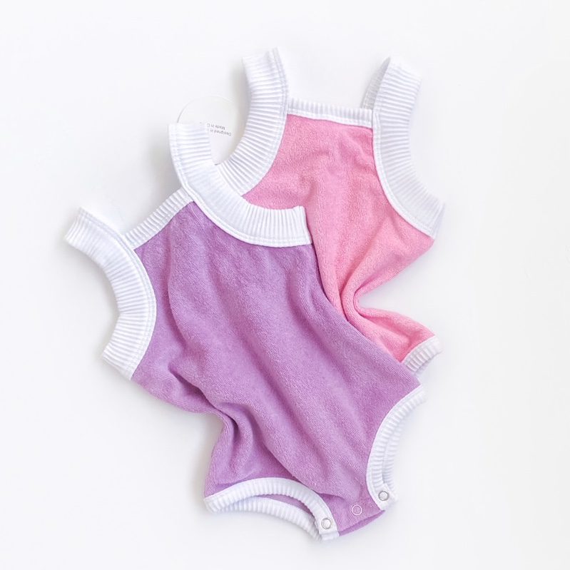 Terry Romper | Purple