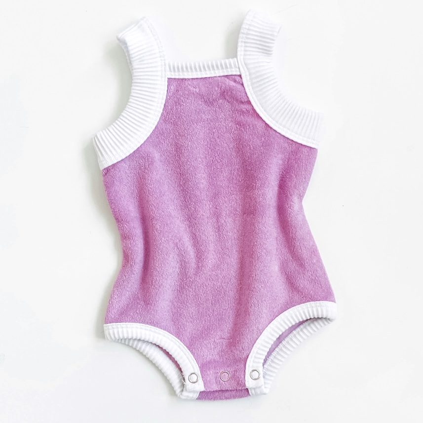 Terry Romper | Purple