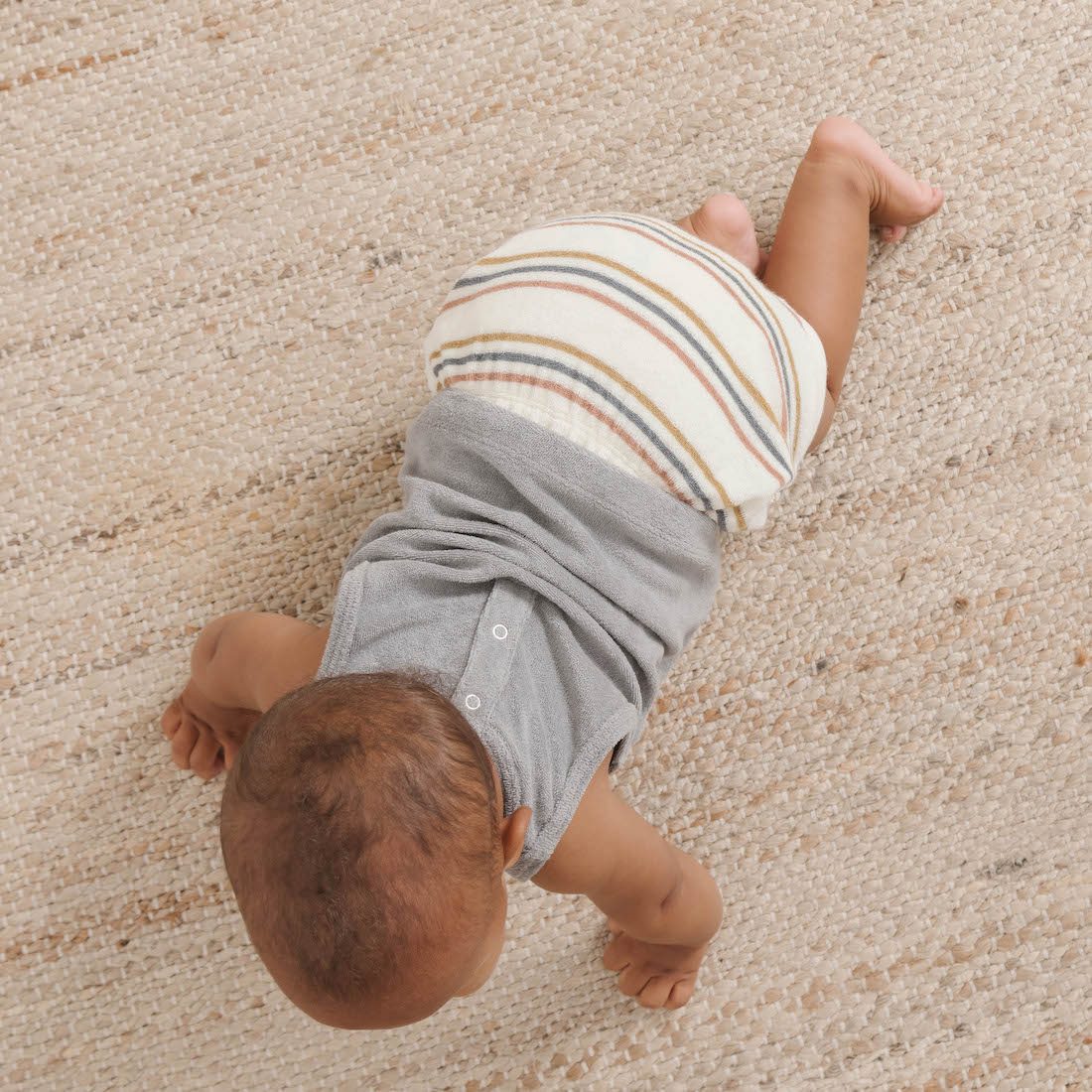 Terry Stripe Tank & Terry Terracotta Shorts