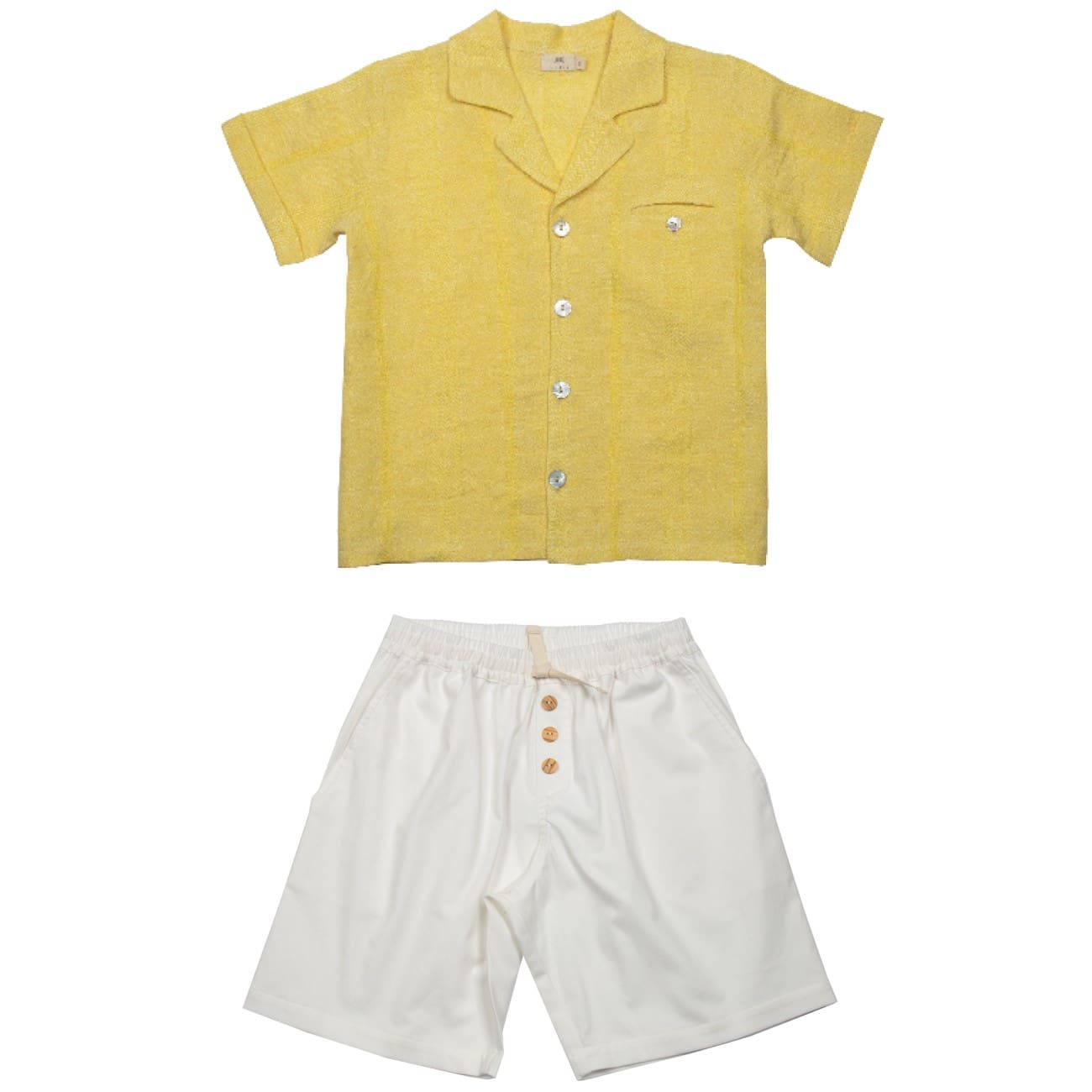 Textured Incaberry Linen Shirt & Diagonal Canvas Shorts