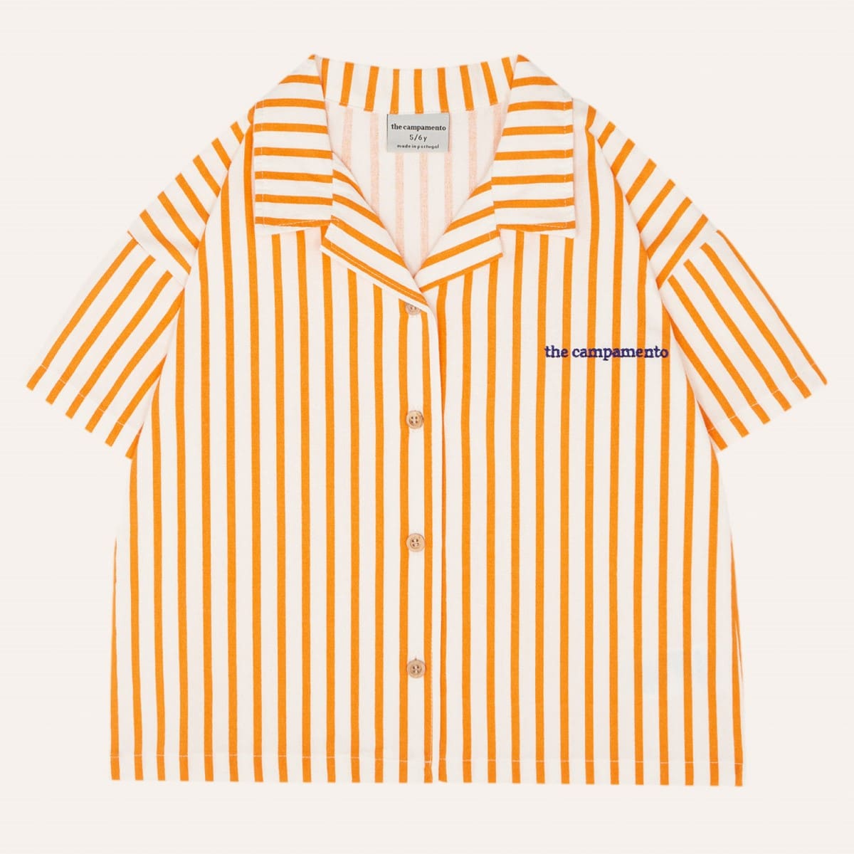 Orange Stripes Kids Shirt
