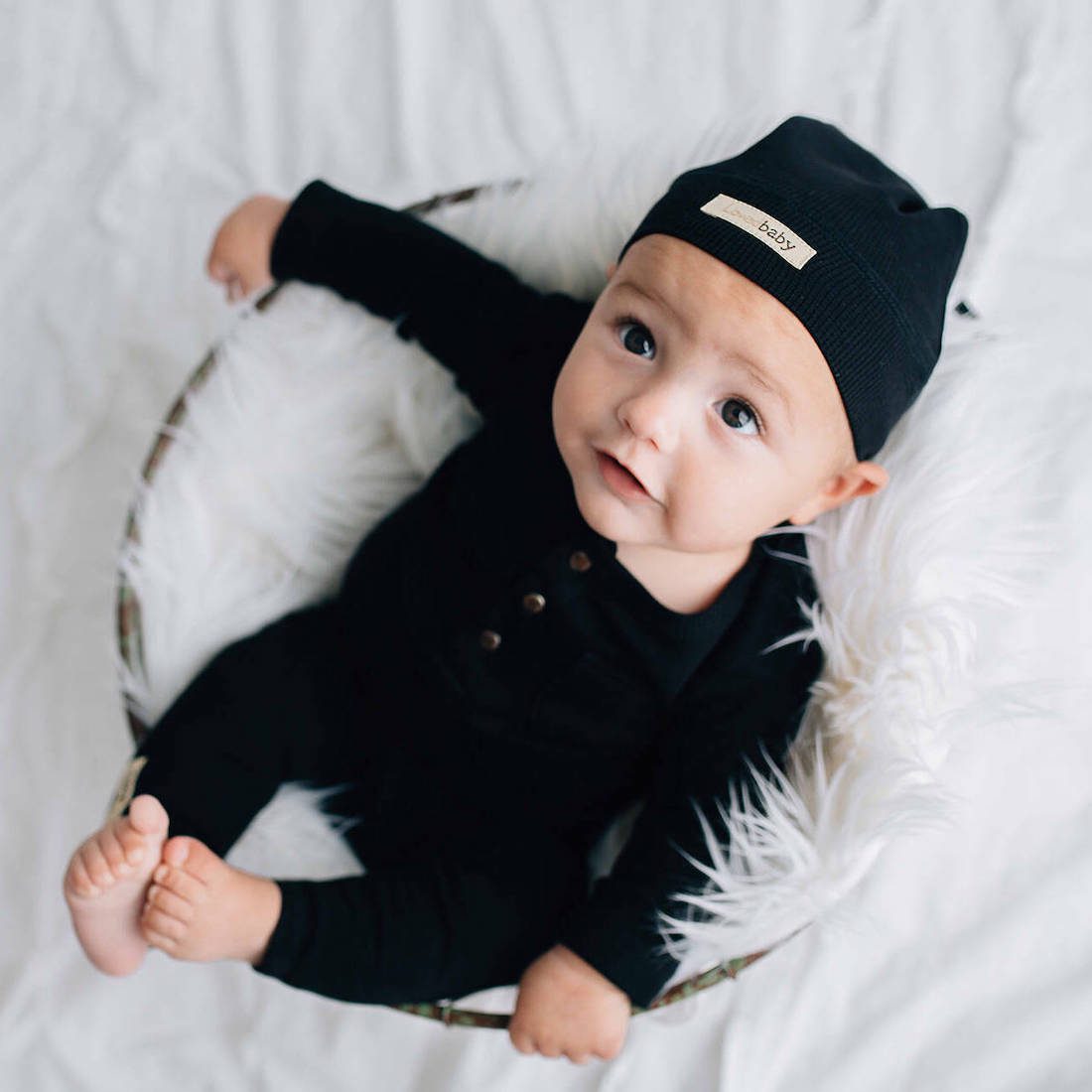 Thermal Top & Thermal Drawstring Bottoms | Black