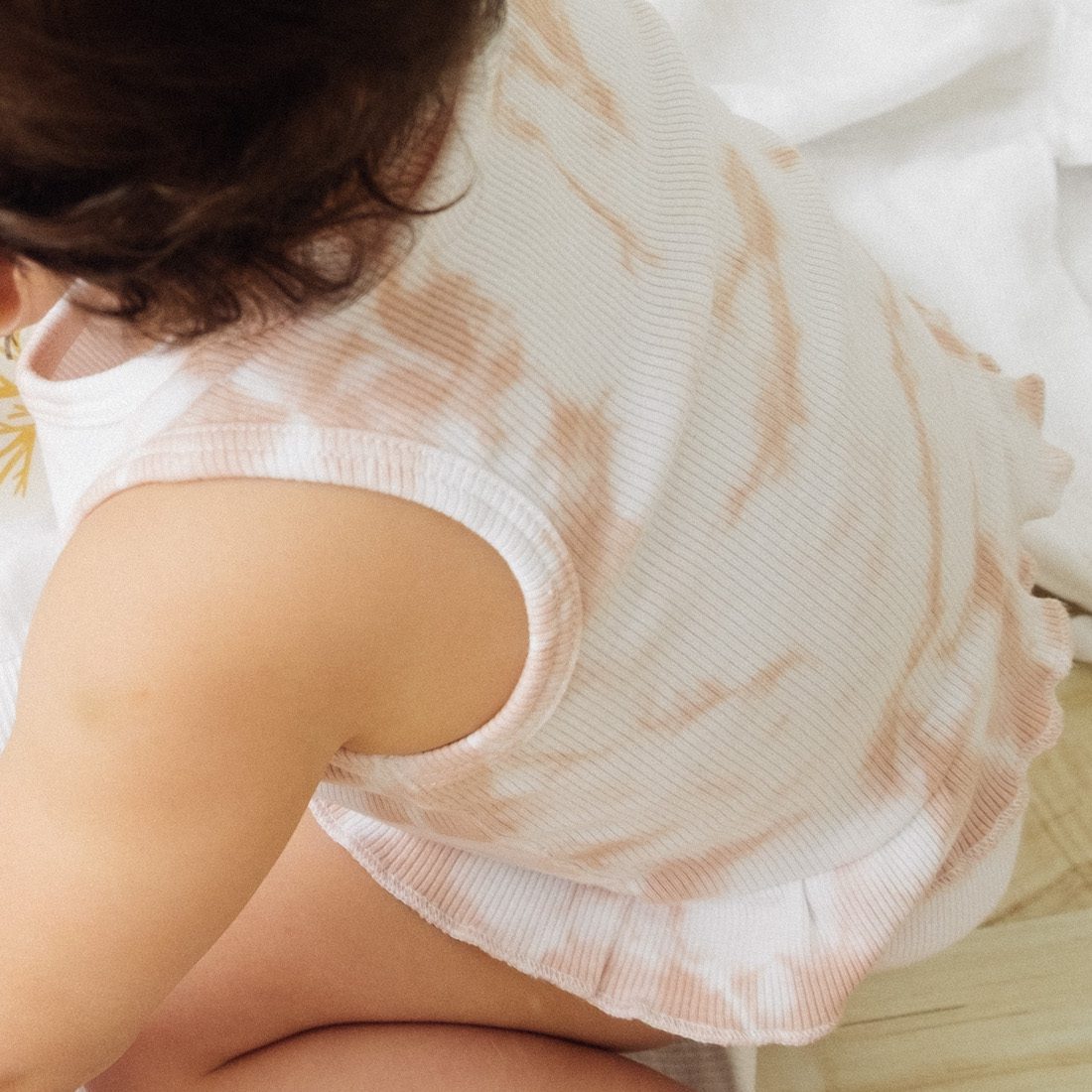 Tie Dye Ruffle Set | Mint