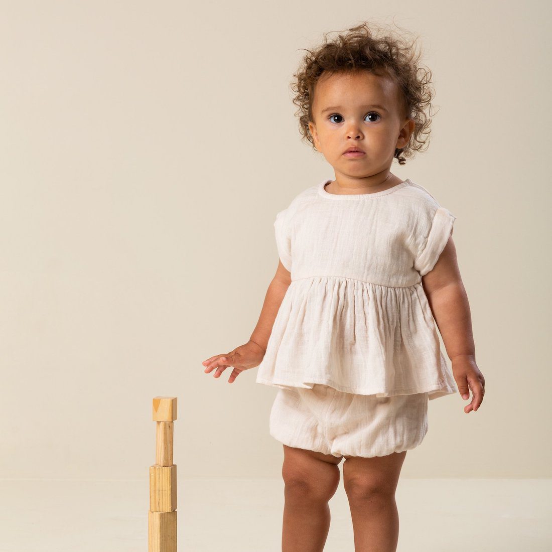 Tiora Top & Pava Shorts | Delicate Rose