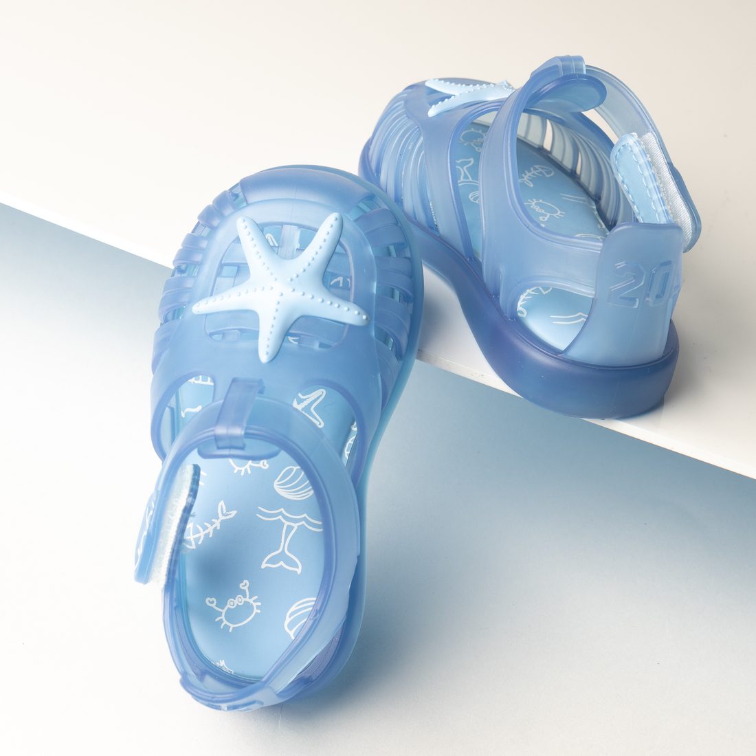 Tobby Velcro Estrella Azul Celeste Blue