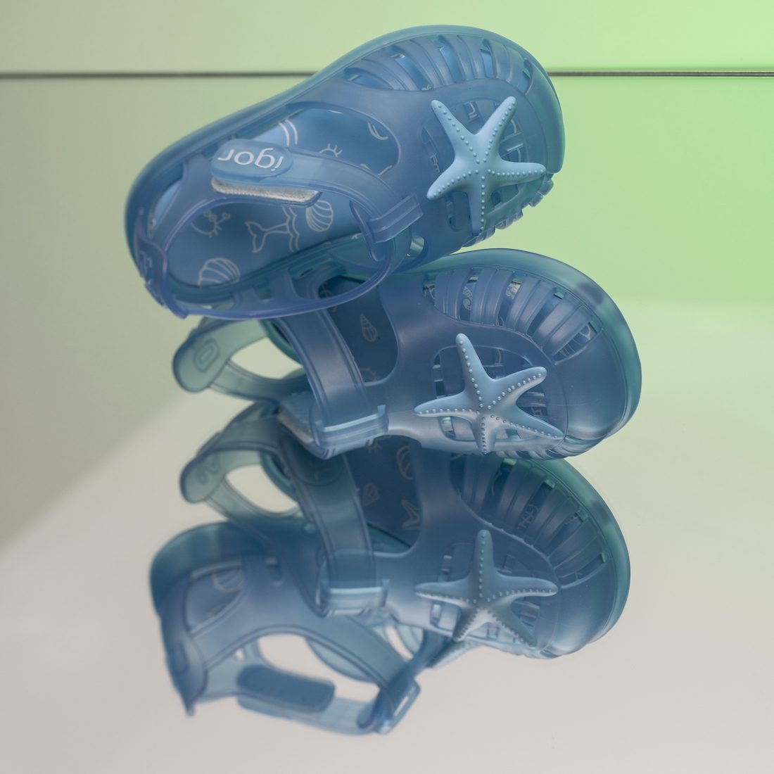 Tobby Velcro Estrella Azul Celeste Blue