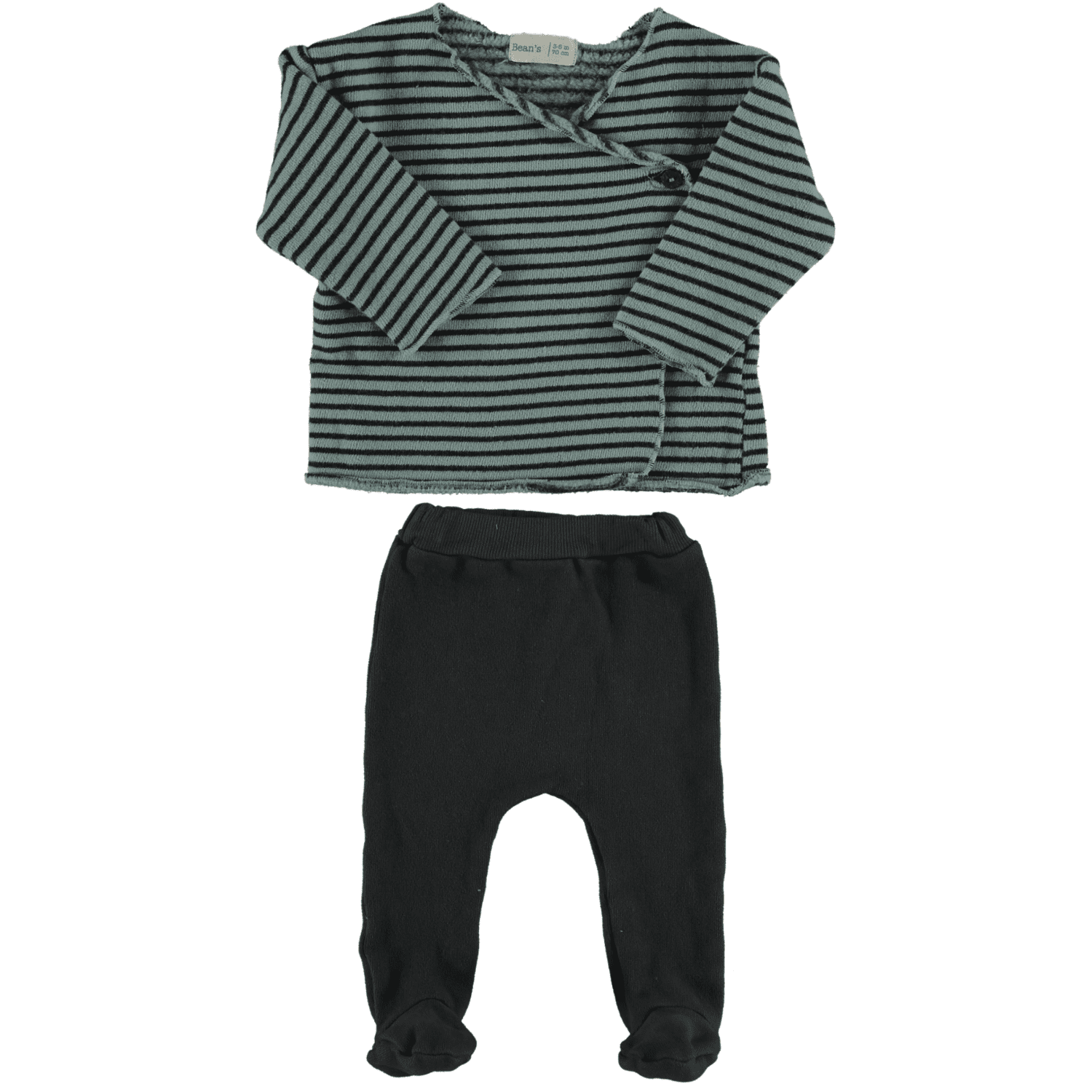 Top & Leg-warmer | Blue Anthracite