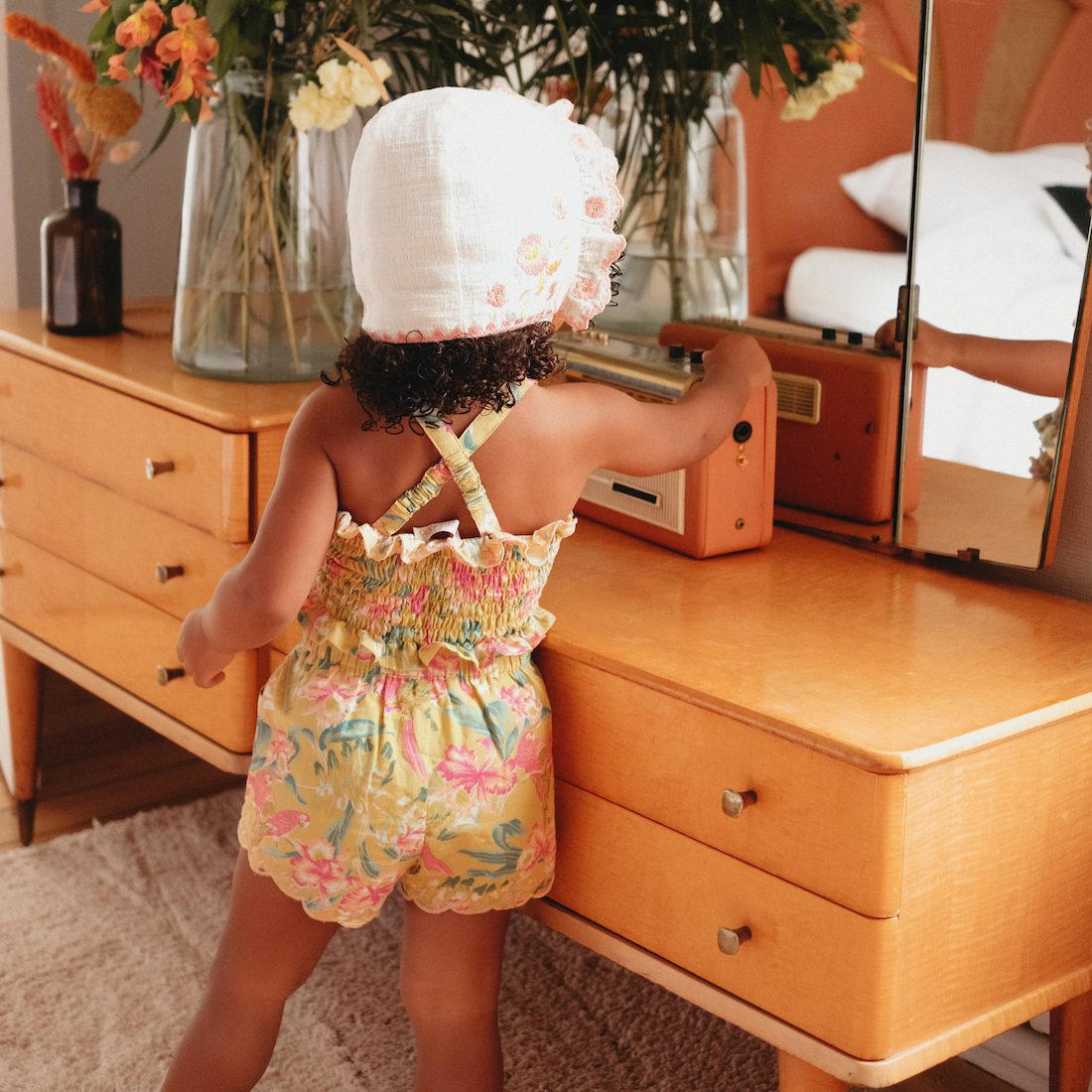 Top Malika Soft & Shorts Vallaloid | Soft Honey Parrots