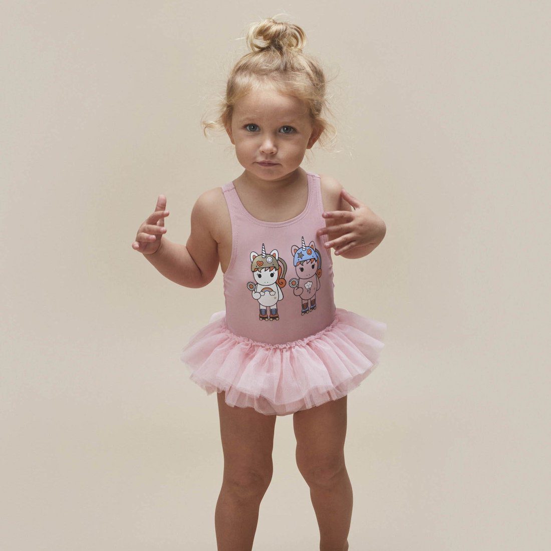 Unicorn Skater Twins Ballet Swimsuit