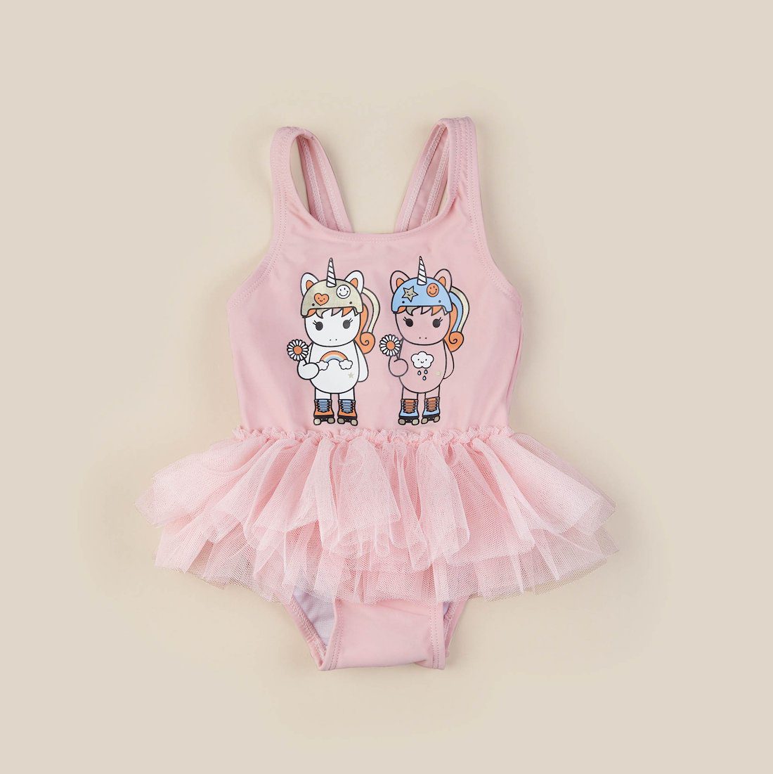 Unicorn Skater Twins Ballet Swimsuit