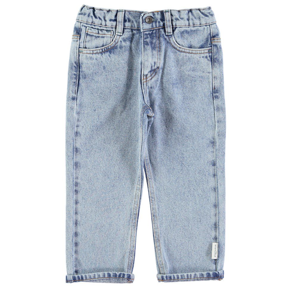 Unisex Denim Trousers | Washed Light Blue