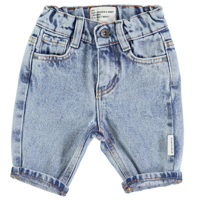 Unisex Denim Trousers | Washed Light Blue