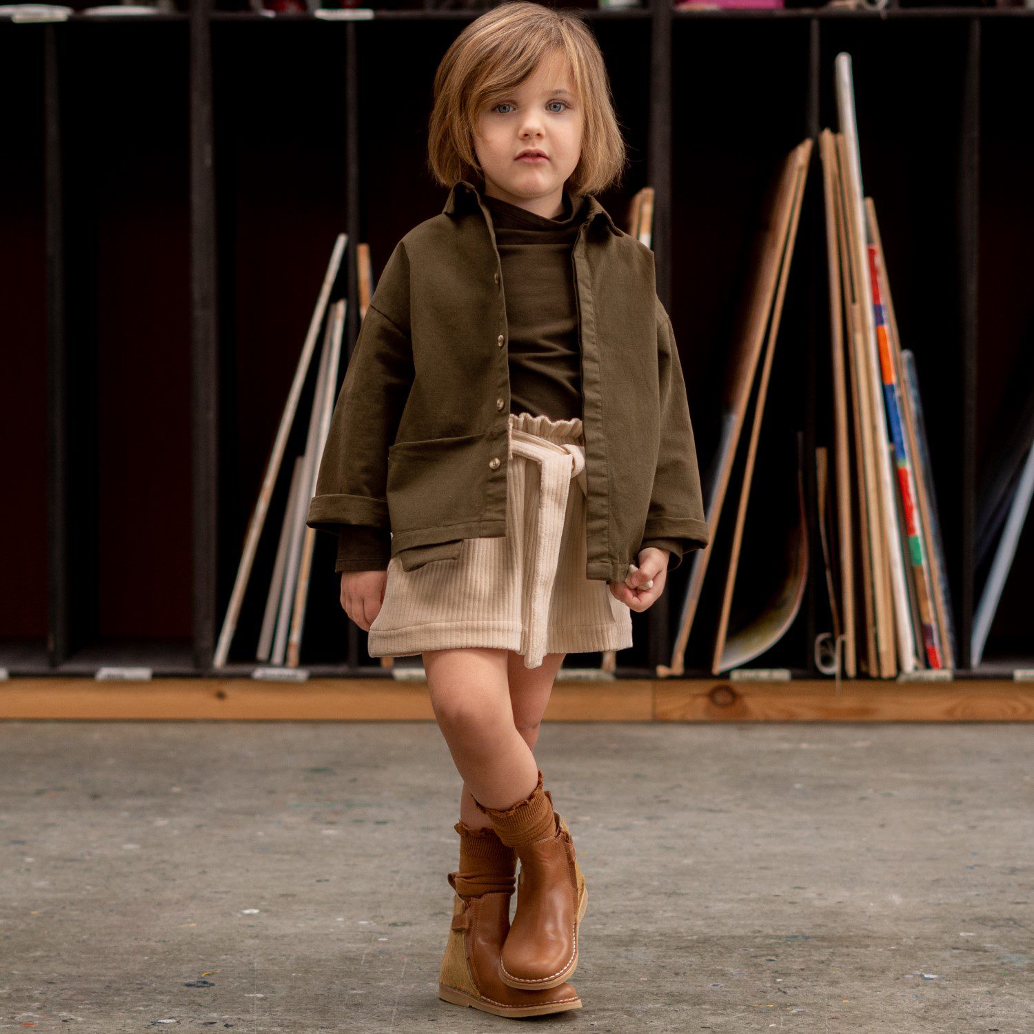 IDA Skirt Corduroy | Café Au Lait