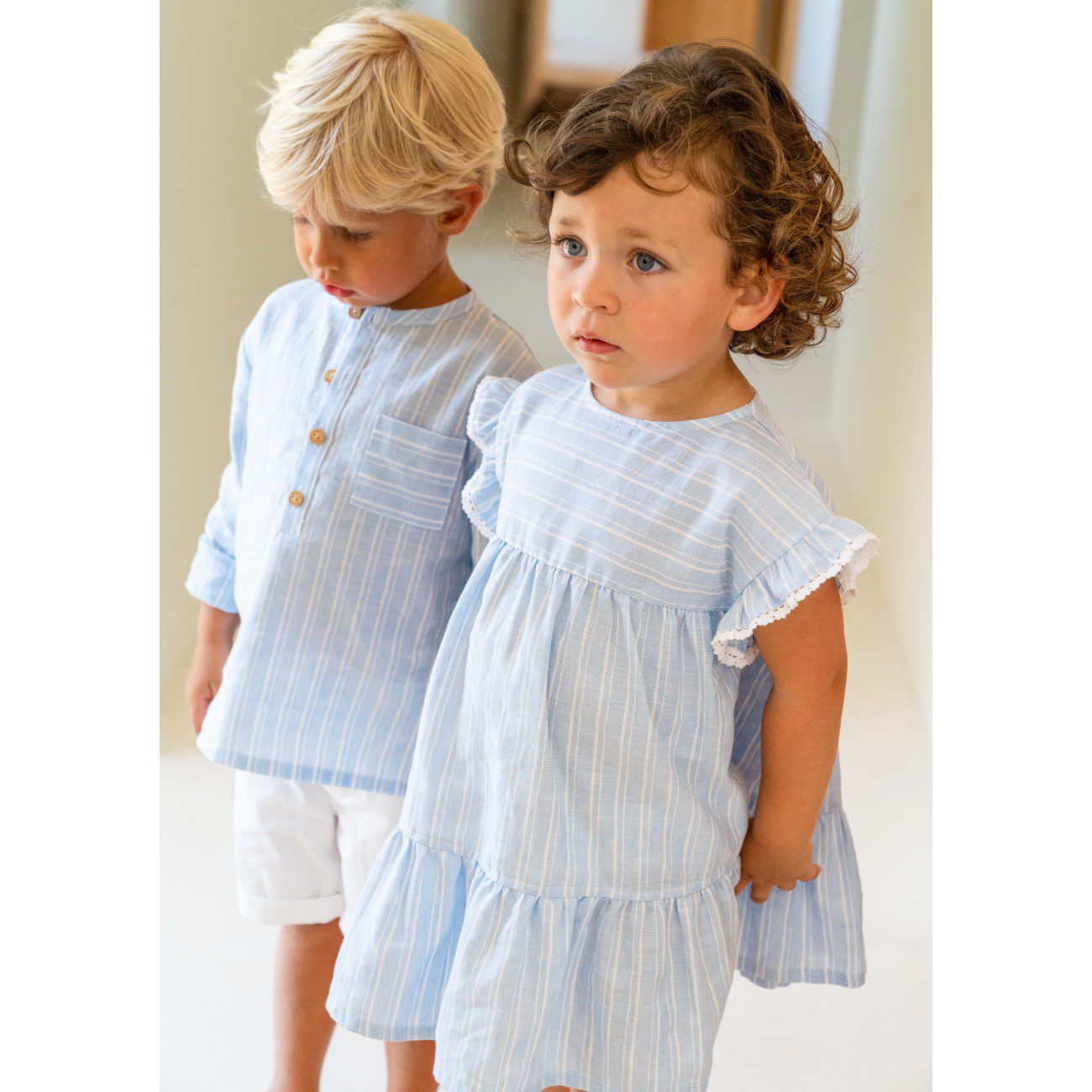 Dress Stripes W/ Crochet Ribbon