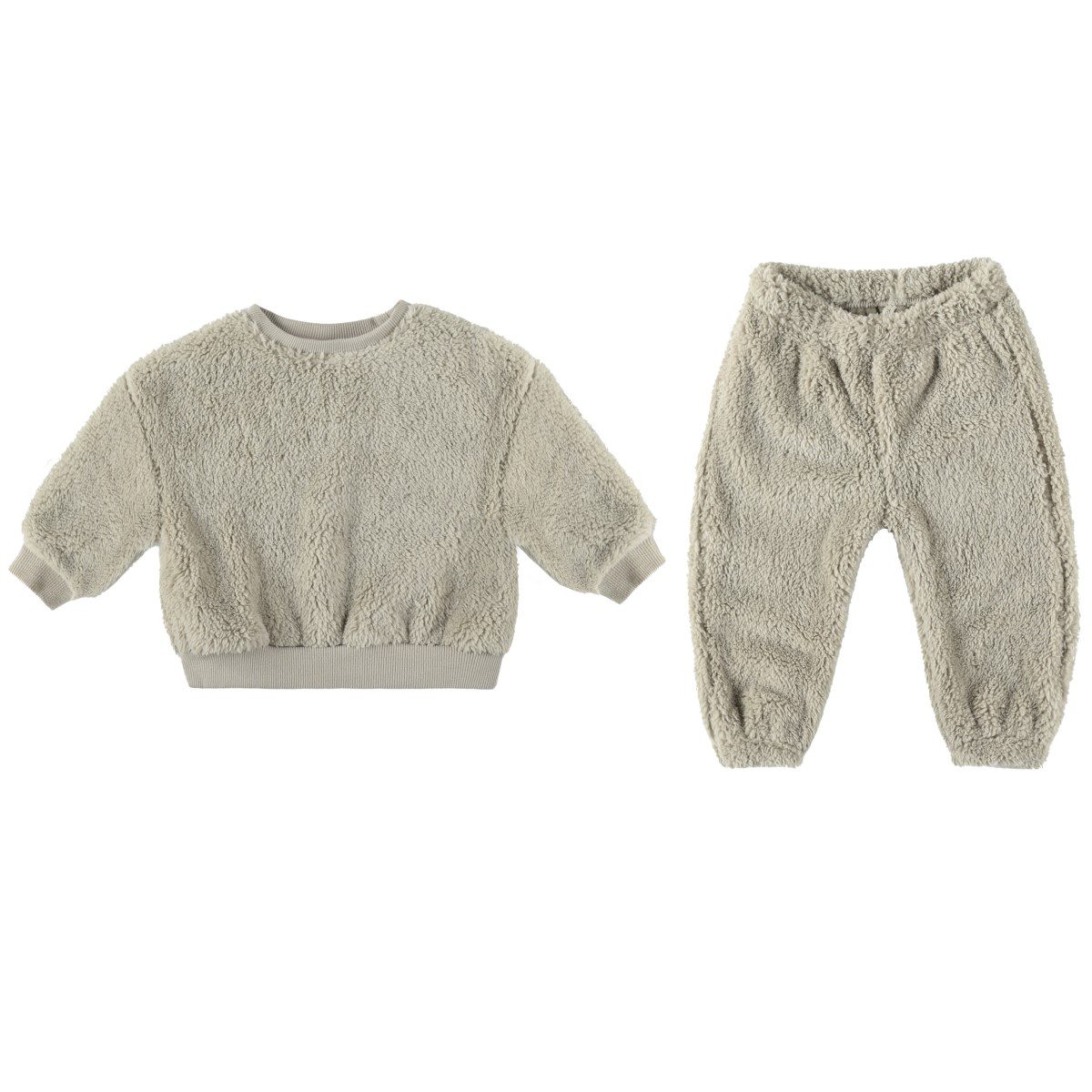 Drop Shoulder Sweatshirt & Relaxed Sweatpant | Pewter