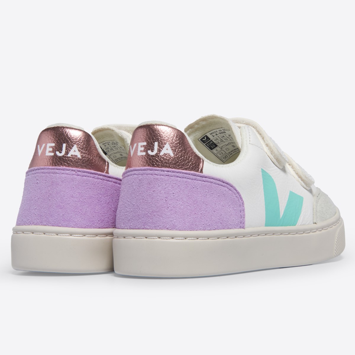 V12 Extra White Multico Orchid ChromeFree Leather