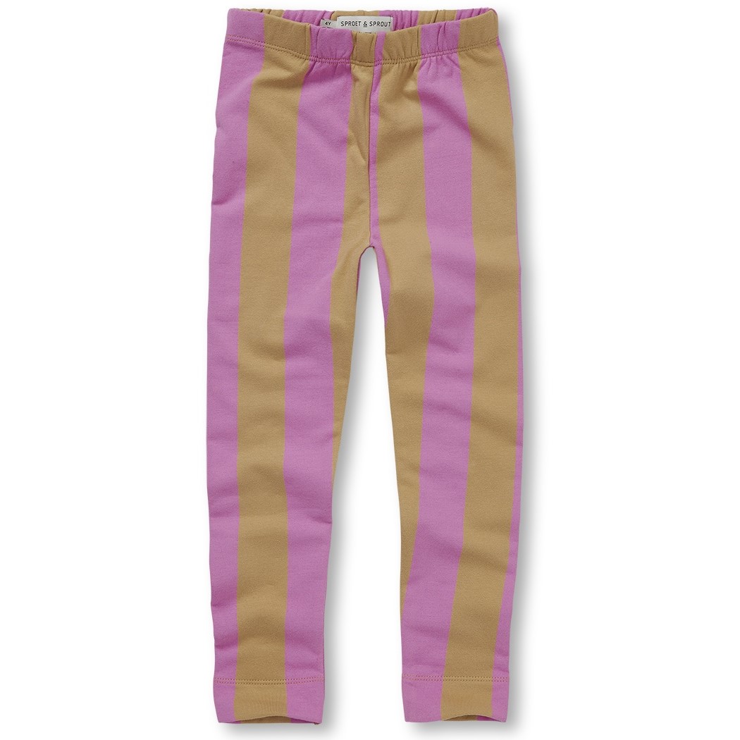Block Stripe Purple Pink Legging