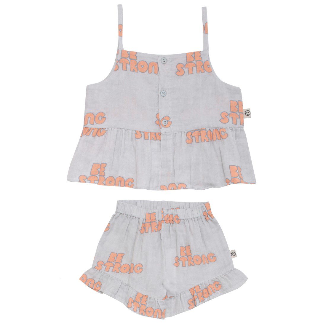 Dansent Suntop & Frill Shorts | Pale Blue