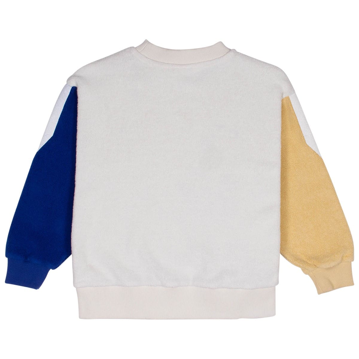 Fluffy Panel Sweat | Ecru Mix