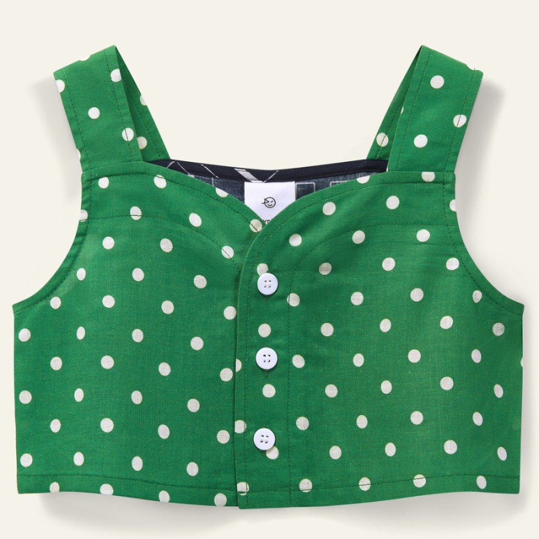 Glider Suntop | Fresh Green Polka Dot