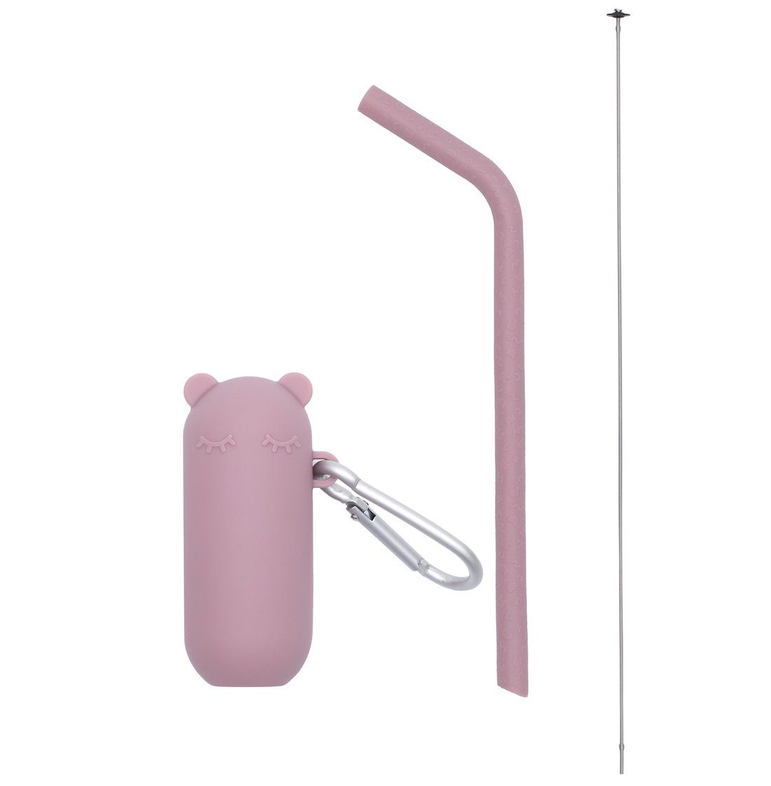 Keepie + Straw Set | Dusty Rose