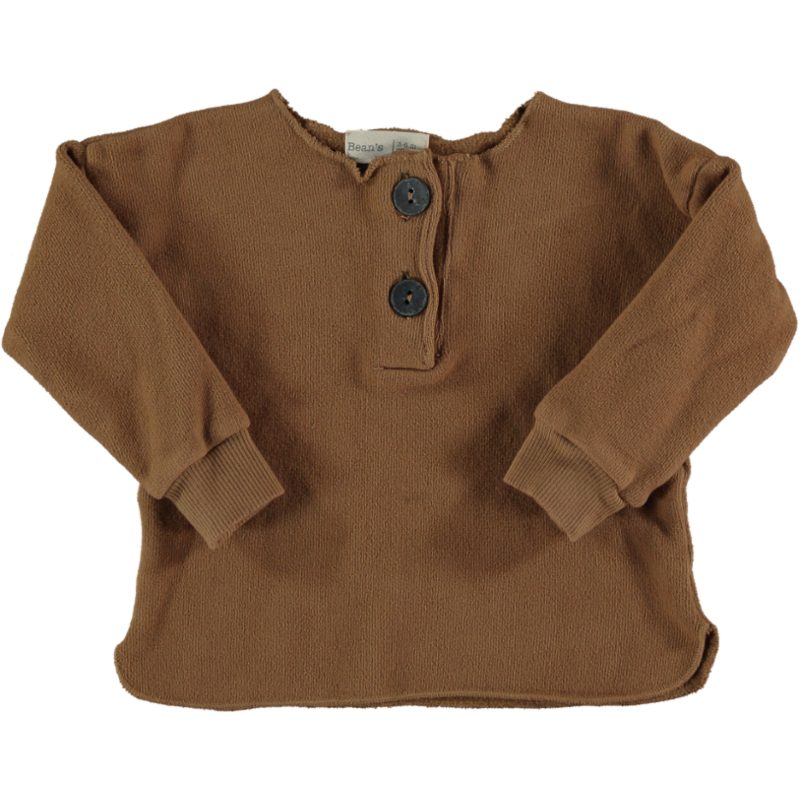 Warm Fleece Sweater & Striped Pants | Caramel