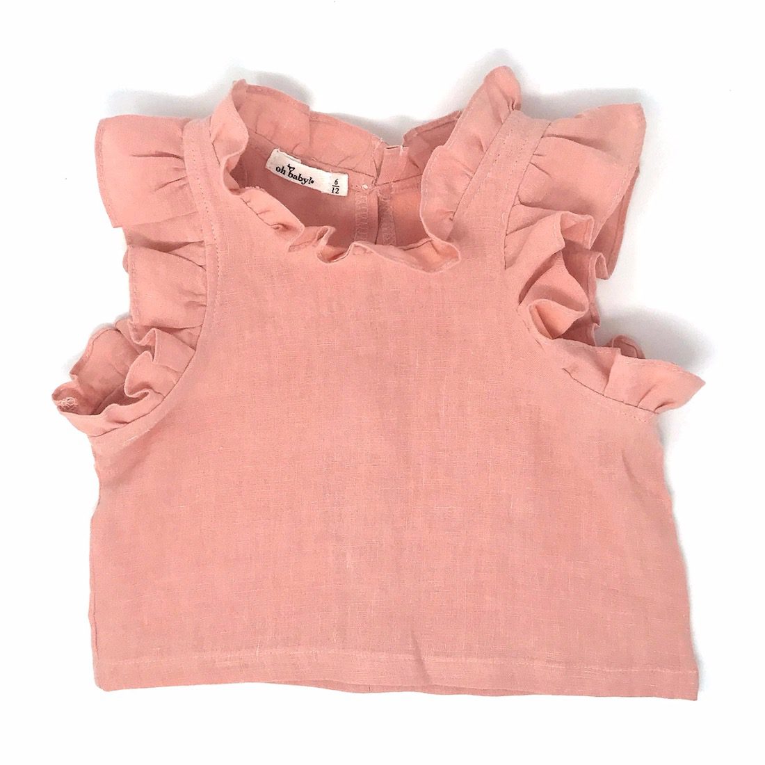 Washed Linen Lola Top & Millie Ruffle Shorts