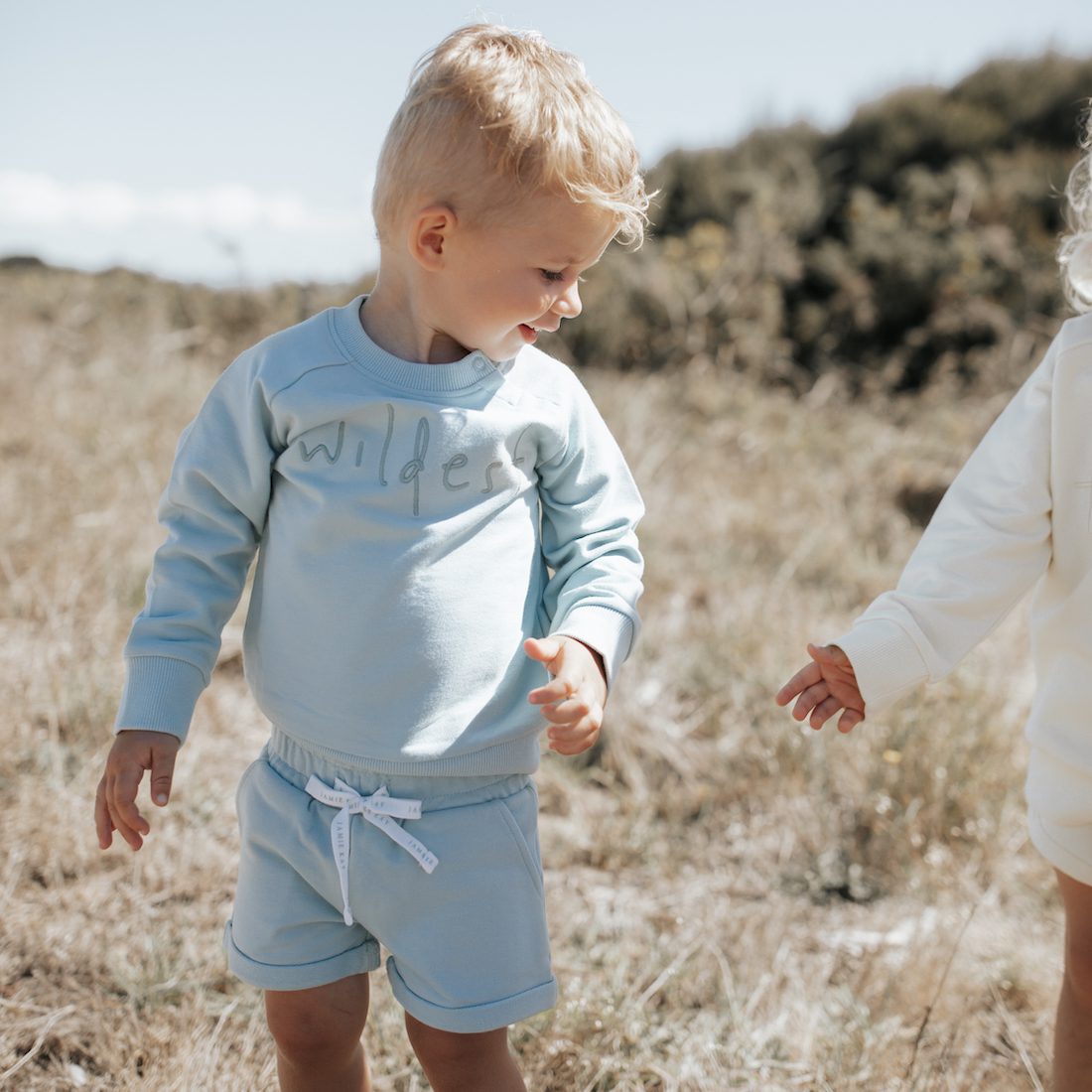Wildest Sweatshirt & Shorts | Aqua Grey