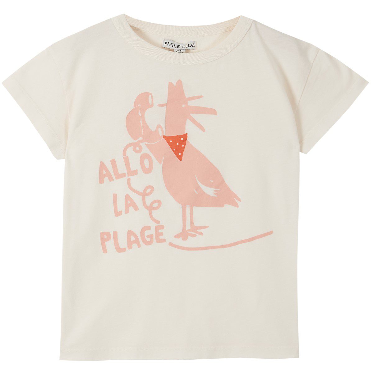 Tee Shirt & Short | Ecru/Vichy Rose