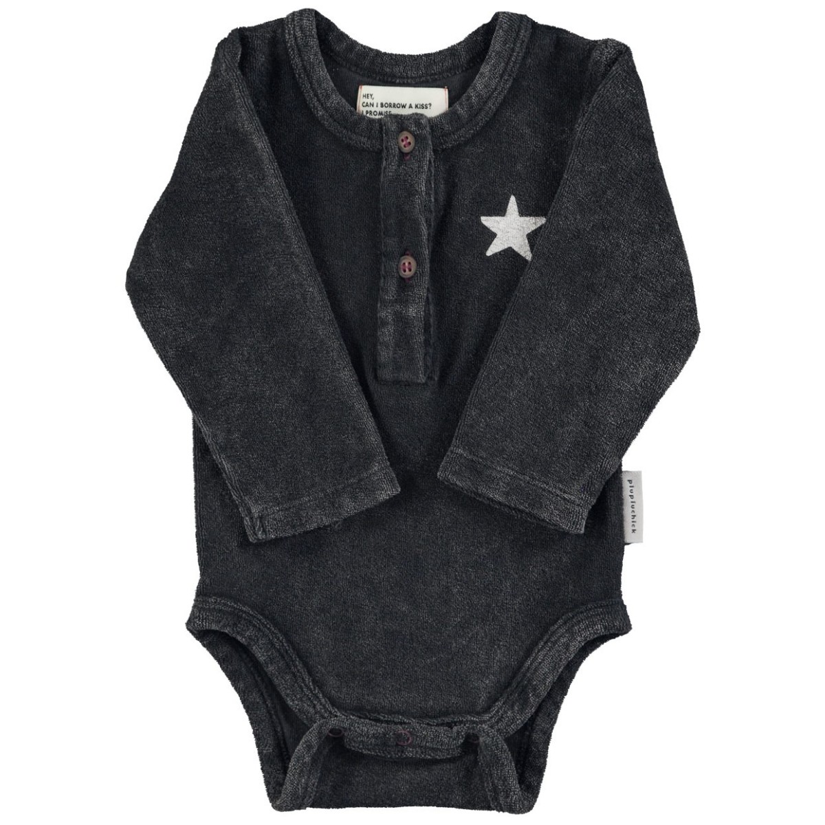 Long Sleeve Body | Faded Black W/ 